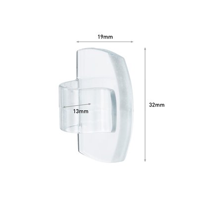 Clips pour câbles Command rond avec bandes de fixation transparent 4 pièces