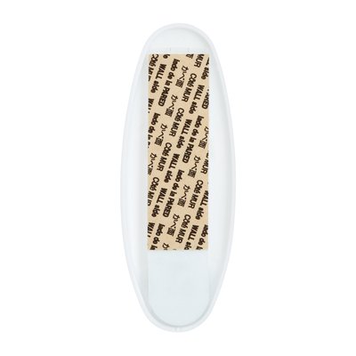 Crochet plastique Command ovale blanc avec bande de fixation