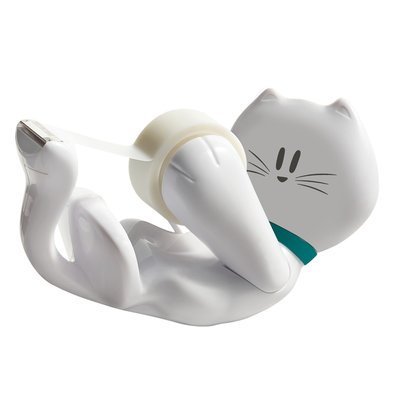 Dévidoir Scotch C39 Chat + 1 rouleau Magic 19mmx7,5m