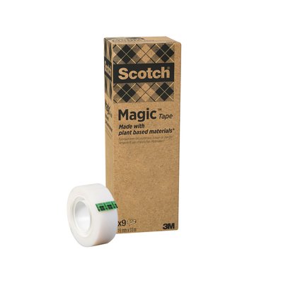 Plakband Scotch Magic 900 19mmx33m onzichtbaar mat 9 rollen