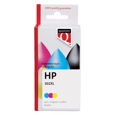 Inktcartridge Quantore alternatief tbv HP F6U67AE 302XL kleur