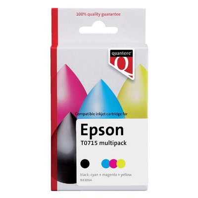 Cartouche d’encre Quantore alternative pour Epson T071540 noir + couleur