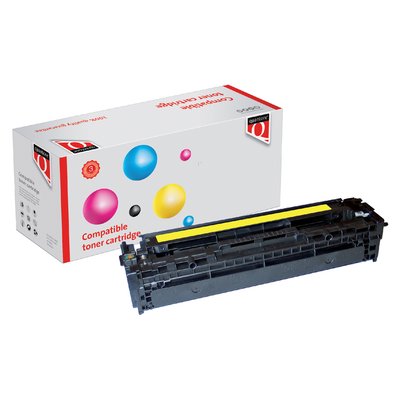 Tonercartridge Quantore alternatief tbv HP CB542A 125A geel