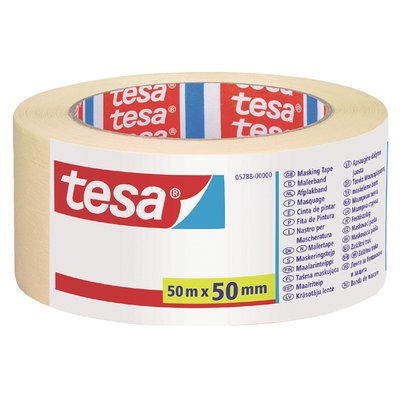 Afplaktape tesa® Economy 50mmx50m creme