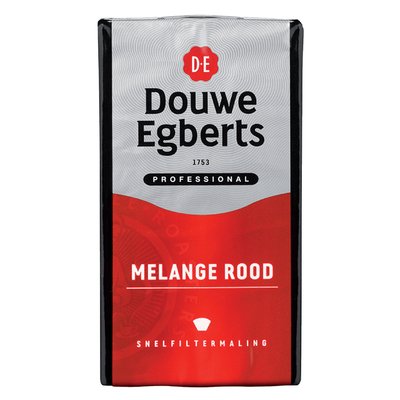 Koffie Douwe Egberts snelfiltermaling Melange Rood 500gr