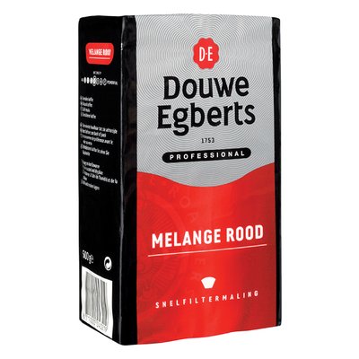 Koffie Douwe Egberts snelfiltermaling Melange Rood 500gr