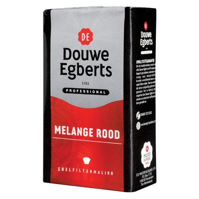 Koffie Douwe Egberts snelfiltermaling Melange Rood 250gr