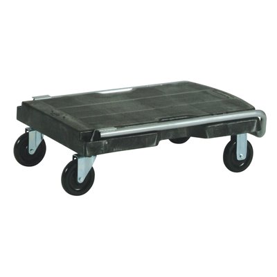 Transportkar Rubbermaid Triple Trolley inklapbaar 227kg zwart