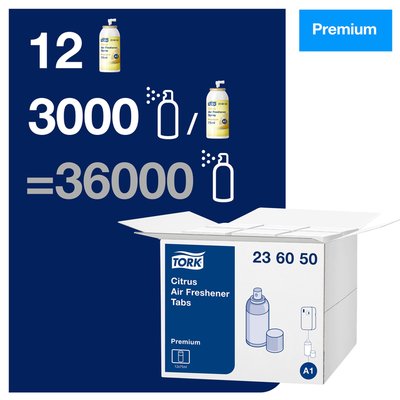Aérosol désodorisant Tork A1 Premium 236050 spray Agrumes