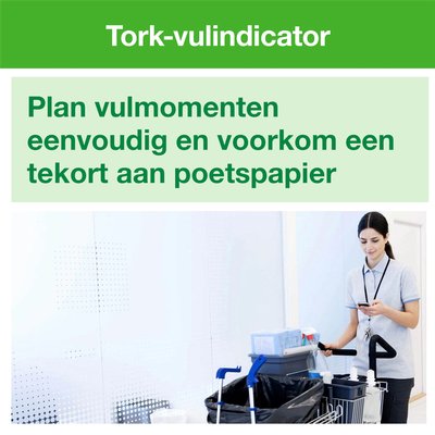 Poetspapier Tork M1 Advanced 1-laags 120m wit 100130