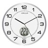 Wandklok Unilux Tempus Ø 30.5cm lichtgrijs/wit foto