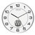 Wandklok Unilux Tempus Ø 30.5cm lichtgrijs/wit