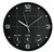 Wandklok Unilux On Time Ø 30.5cm zwart/wit