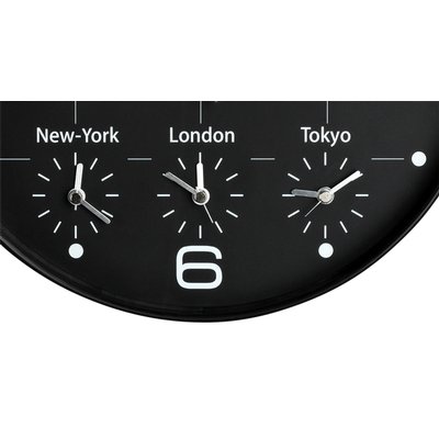 Wandklok Unilux On Time Ø 30.5cm zwart/wit