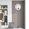 Wandklok Unilux Instinct Ø 30.5cm zilvergrijs/wit foto