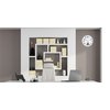 Wandklok Unilux Instinct Ø 30.5cm zilvergrijs/wit foto