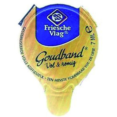 Koffiemelk Friesche Vlag goudband cups 10x7ml