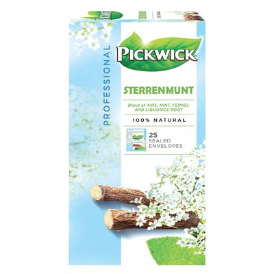 Thee Pickwick sterrenmunt 25x2gr met envelop