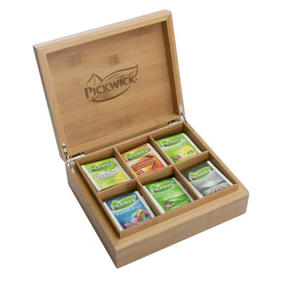 Pickwick Theekist Bamboe 6vaks Fairtrade