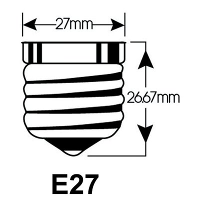 Ledlamp Integral E27 2700K warm wit 4.2W 470lumen