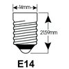 Ledlamp Integral E14 2700K warm wit 2-3,5W 250lumen foto