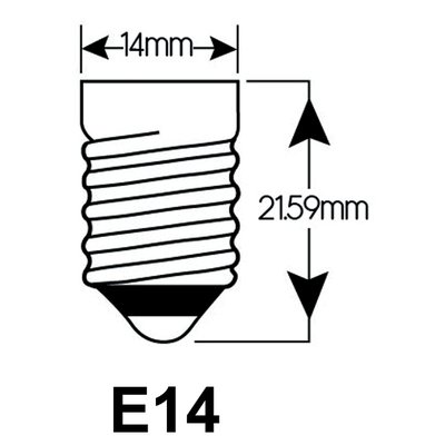 Ledlamp Integral E14 2700K warm wit 2-3,5W 250lumen