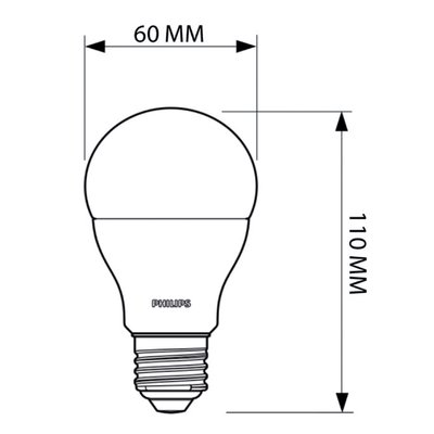 Lampe LED Philips CorePro LEDbulb E27 13,5W=100W 1520Lumen