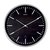 Horloge murale MAULfly RC Ø305x45mm aluminium/noir avec pile