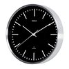 Horloge murale MAULfly RC Ø305x45mm aluminium/noir avec pile Photo