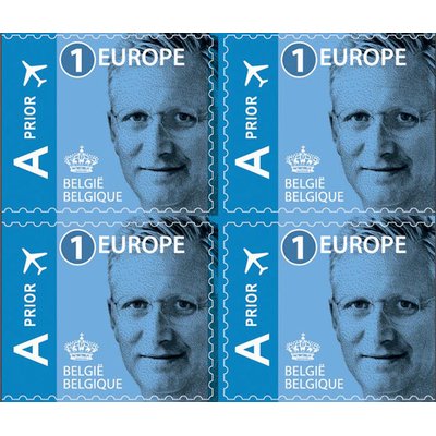 Timbres poste Belgique Valeur 1 Europe 50 pièces