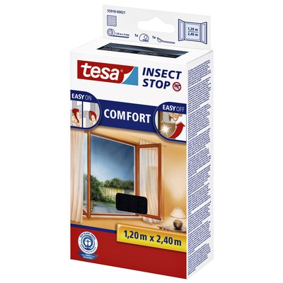 Moustiquaire tesa® Insect Stop COMFORT fenêtre 1,2x2,4m anthracite