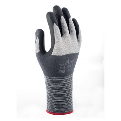 Gant Showa 381 Grip nitrile Large gris