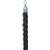 Corde Securit 150cm noire avec embouts chromés