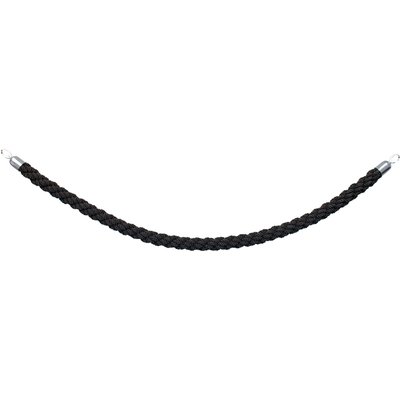Corde Securit 150cm noire avec embouts chromés
