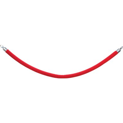 Afzetkoord Securit 150cm rood met chroome knop