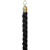 Corde Securit 150cm noire avec embouts dorés Photo