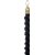 Corde Securit 150cm noire avec embouts dorés