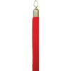 Corde Securit 150cm rouge avec embouts dorés Photo