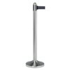 Poteau Securit inox avec enrouleur 210cm noir Photo