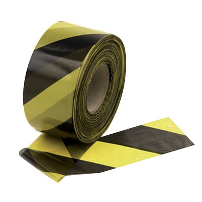 Ruban de signalisation IEZZY 250m jaune-noir