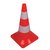 Cône de sécurité 50cm rouge-blanc