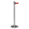 Poteau Securit inox avec enrouleur 210cm rouge Photo