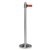 Poteau Securit inox avec enrouleur 210cm rouge