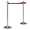 Poteau Securit inox avec enrouleur 210cm rouge Photo