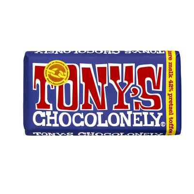 Chocolat Tony's Chocolonely tablette 180g lait Bretzel Toffee
