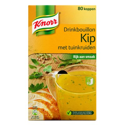 Drinkbouillon Knorr kip tuinkruiden 80 stuks