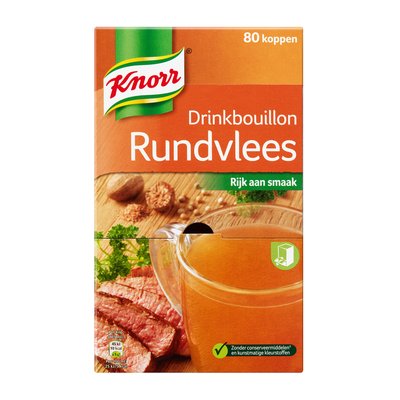 Drinkbouillon Knorr rundvlees 80 stuks