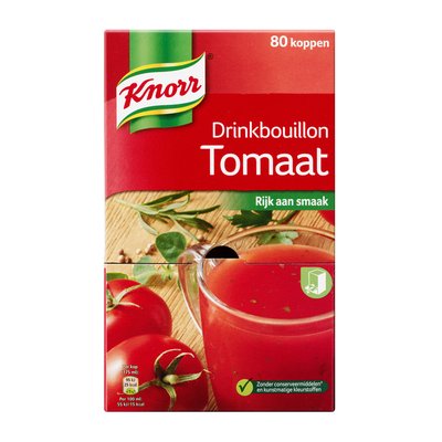 Bouillon à boire Knorr Tomate 80 pièces