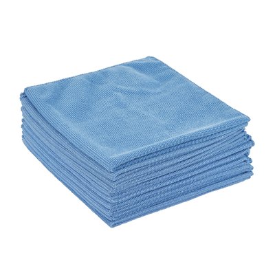Chiffon microfibre Scotch-Brite Essential 360x360mm bleu 10 pièces