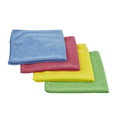 Chiffon microfibre Scotch-Brite Essential 360x360mm bleu 10 pièces